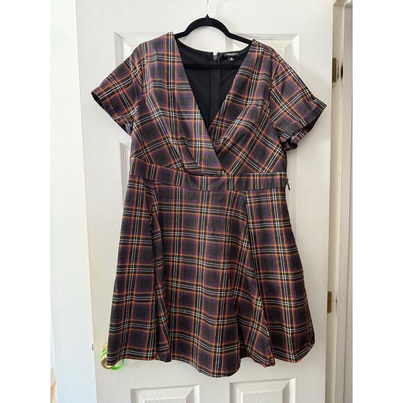 Retro Chic by Torrid Plaid Dress Size 16 - Picture 3 of 7